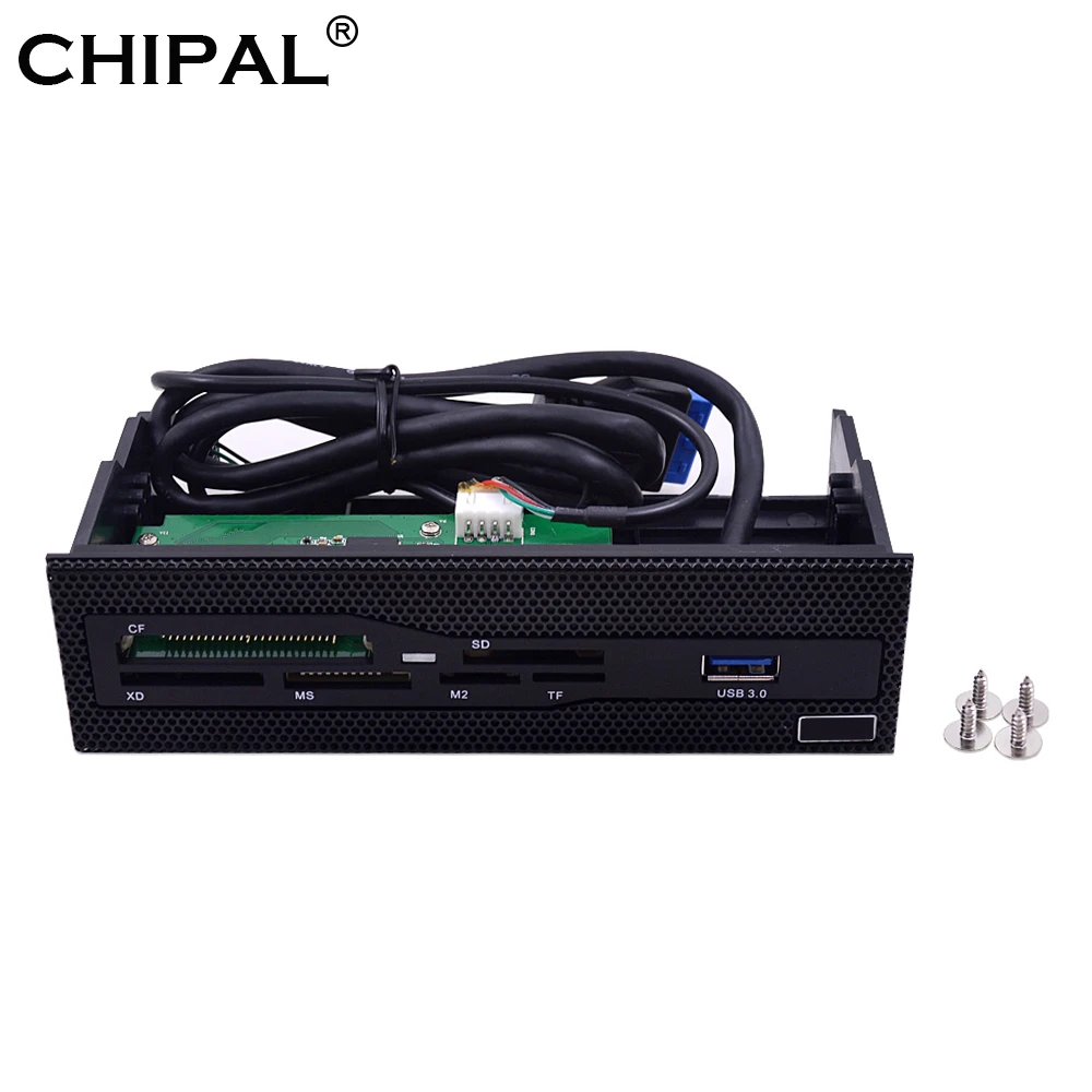 CHIPAL многофункциональный все в одном передний Панель USB 3 0 MS M2 CF XD устройство для