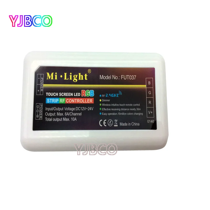 Беспроводной 4 зонный RGB светодиодный контроллер Miboxer FUT037 для гибкой светодиодной