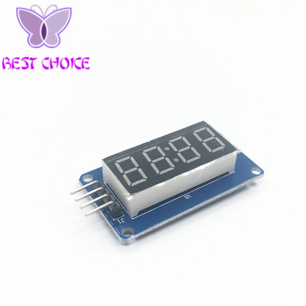 10 шт. TM1637 светодиодный дисплей модуль для arduino 7 сегментов 4 бит 0 36 дюймов часы