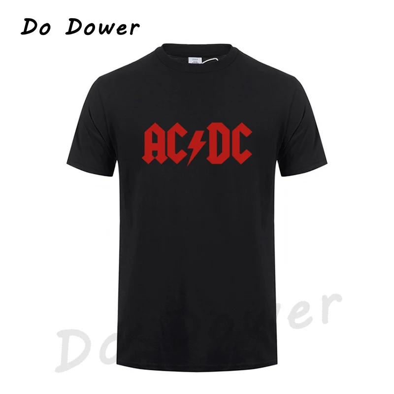 Black 4 Новинка, Camisetas AC/DC Band Rock, Мужская футболка с графическим принтом Acdc, Повседневная футболка с круглым вырезом, хип-хоп, короткий рукав, хлопковый топ - Цвет: Black 4