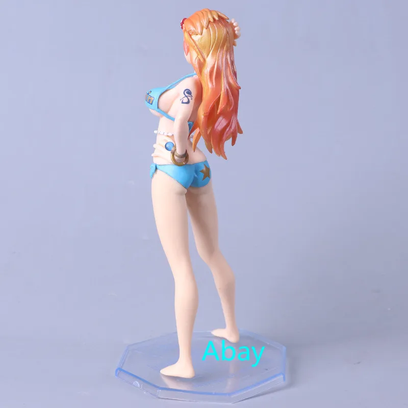 One Piece Nami Portrait of Pirates Sexy Figures The straw hat Decoration Swimsuit Ver. PVC Action Figure Toy 16CM BOX J3 | Игрушки и