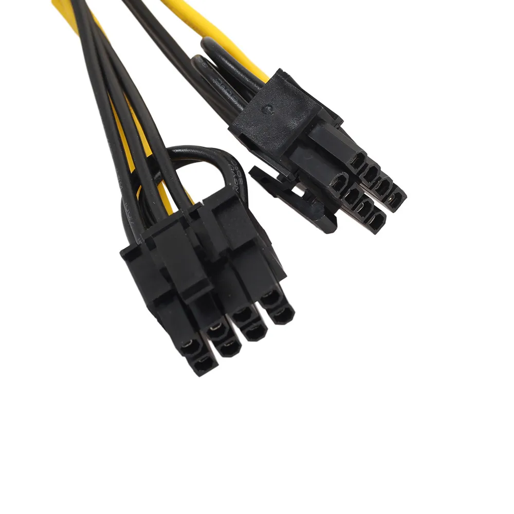 Высококачественный новый удлинитель PCI E 6 контактный для 2x6 + 2 (6 контактный/8
