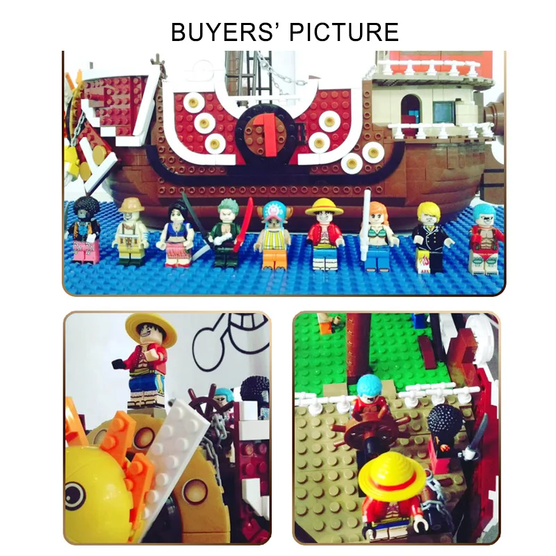 3D2Y один кусок тысяч playmobil Солнечный Пиратский корабль Lepinblocks Idea Figures Lepining DIY Techinc