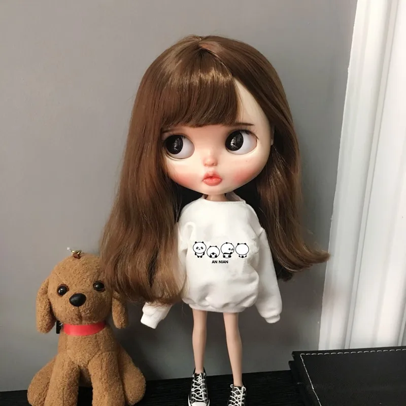Новый blyth кукольные одежда 30 см Повседневная Милая толстовка с пандами для Blyth pullip