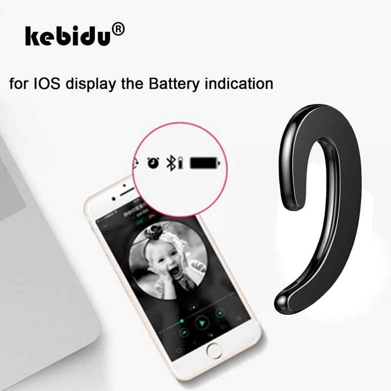 Kebidu 4 вида цветов костной проводимости Bluetooth Беспроводной спортивные наушники