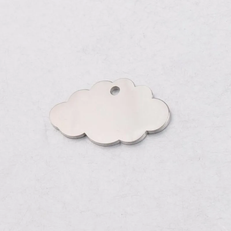 10 шт./лот зеркало из нержавеющей стали полированное милое облако подвески для