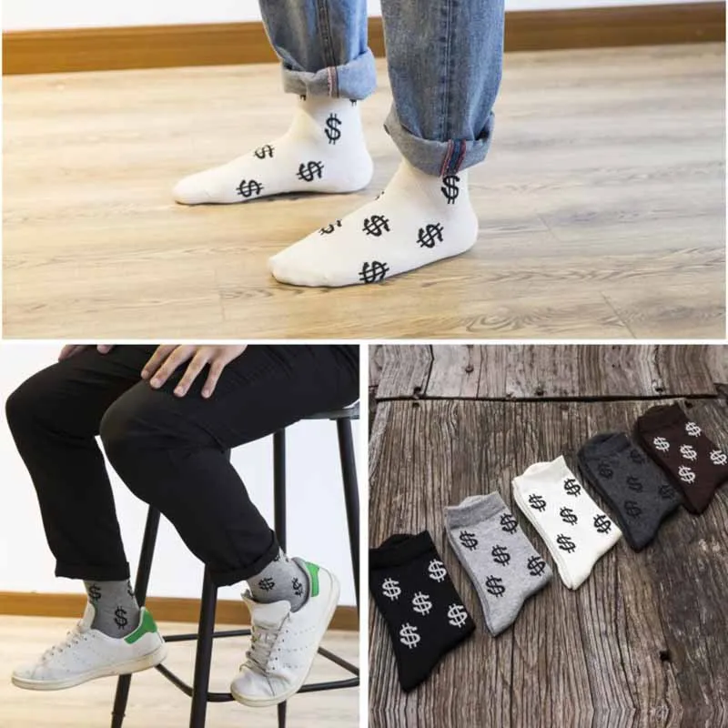 Лидер продаж модные мужские носки сезон весна-осень удобные дышащие