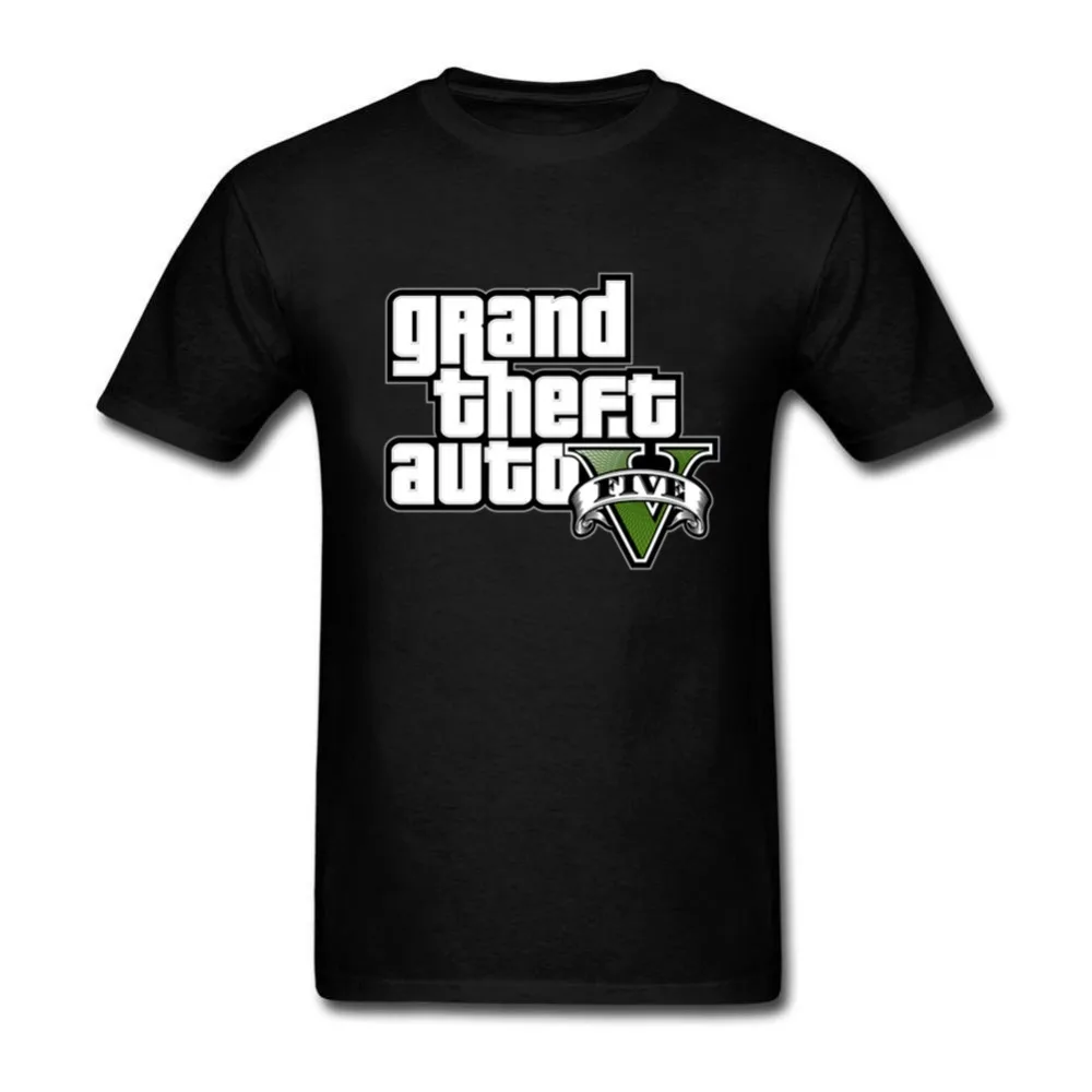 new summer style Cotton men Clothing Grand Theft Auto 3D GTA 5 Logo Male shirt Man T-shirts Casual T-Shirts mens tops tees | Мужская