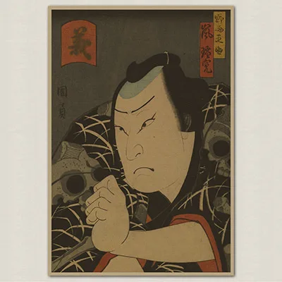 Винтаж Япония Ukiyoe Ретро плакат крафт бумага Бумага постер на стену Стикеры