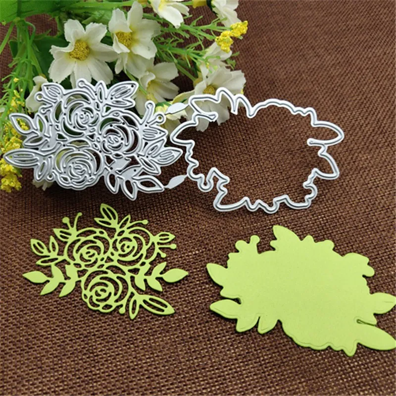 Металлические режущие штампы с кружевными цветами трафарет для скрапбукинга