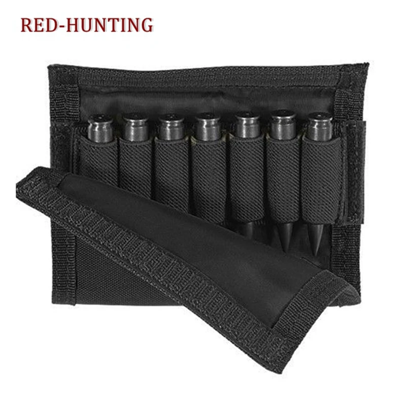 Combat Rifle Cheek Rest Buttstock Gun Bullet Stock Ammo Shell Tactical Hunting Magazine Molle Pouch Cartridge Holder Bag | Спорт и