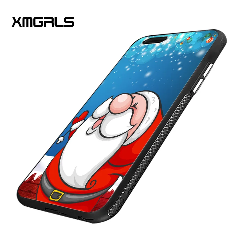 xmgrls for iPhone 7 plus case pattern non-slip PC frosted scale cool mobile phone cases bag Merry Christmas | Мобильные телефоны и