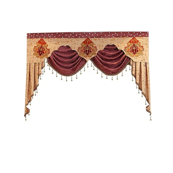 Style 7 Изготовление под заказ 1 шт. Pelmet valance Европа роскошные занавески для гостиной шторы на окна для спальни шторы - Цвет: Style 7