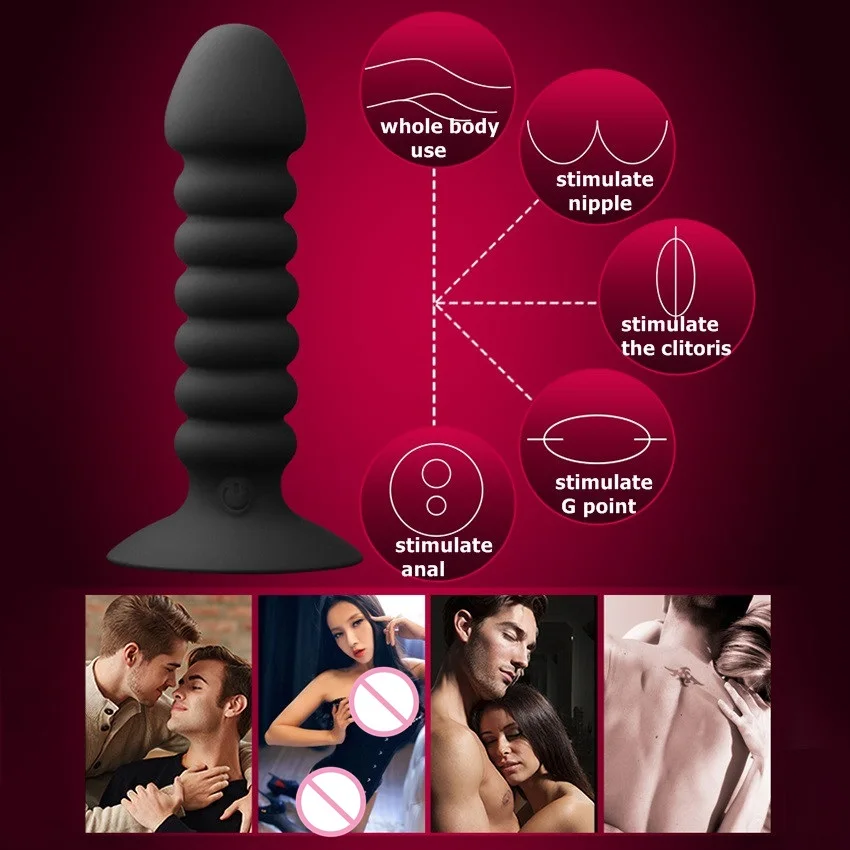 Anal Vibrator Remote Butt Plug Beads Big Dildo Erotic Prostate Massager Sex Toys for Male Extender Intimate Goods | Красота и