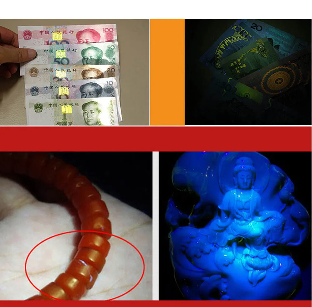 2019 новый высококачественный масштабируемый Светодиодный УФ фонарик 365nm