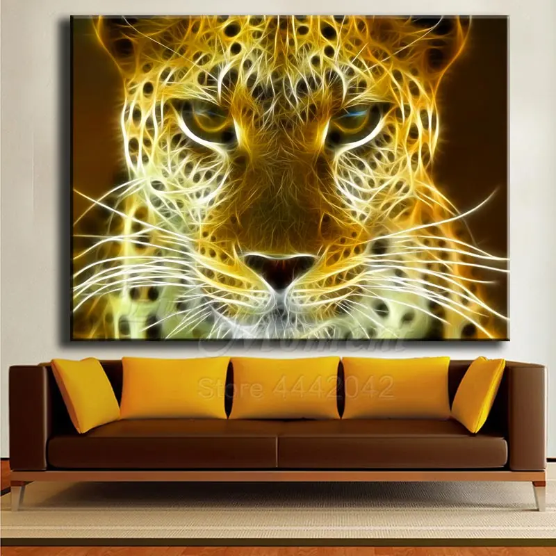 Когда-нибудь момент алмазов картина ручной работы леопарда полный площадь дрель