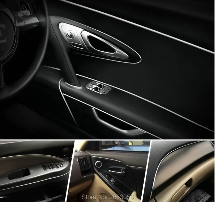 Car Styling Interior Refit Decoration Strip Sticker For Peugeot 107 108 206 207 301 406 407 SW 607 308 307 508 RCZ Accessories | Автомобили
