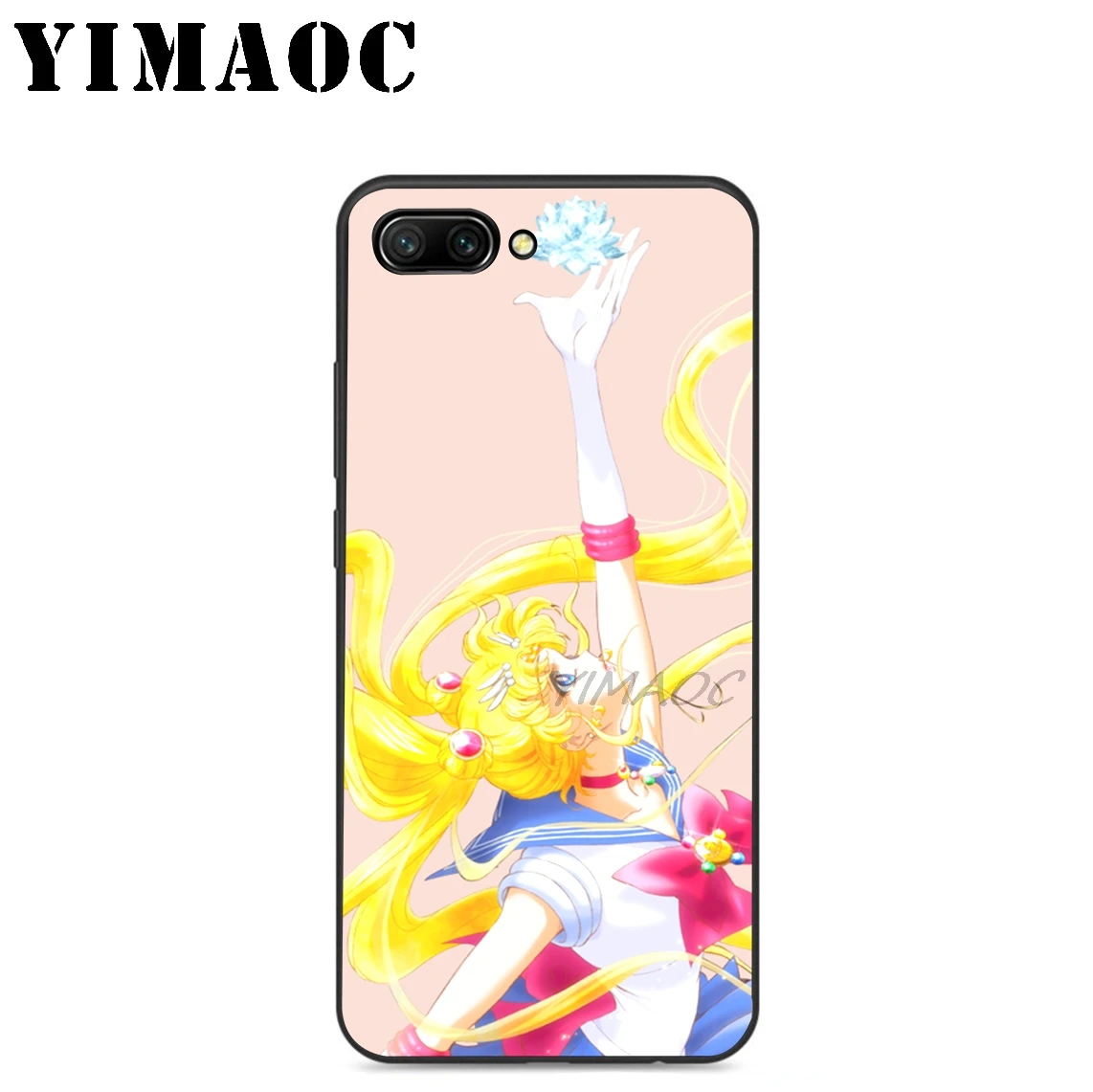 YIMAOC Sailor Moon Afro Girl Soft Silicone Case For Huawei Honor Mate 10 P20 P10 P9 P8 P Smart Y6 6A 7A 7X 7C Lite Pro 2017 2018 |