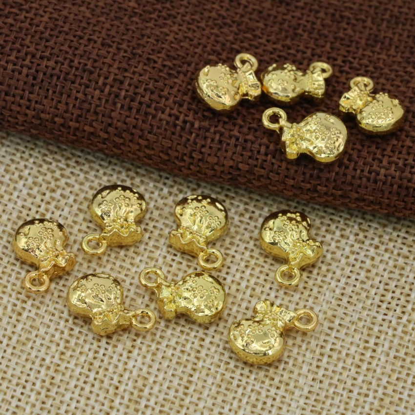 Заводские магазины маленькие подвесные аксессуары 5 шт. золотой цвет форма сумки