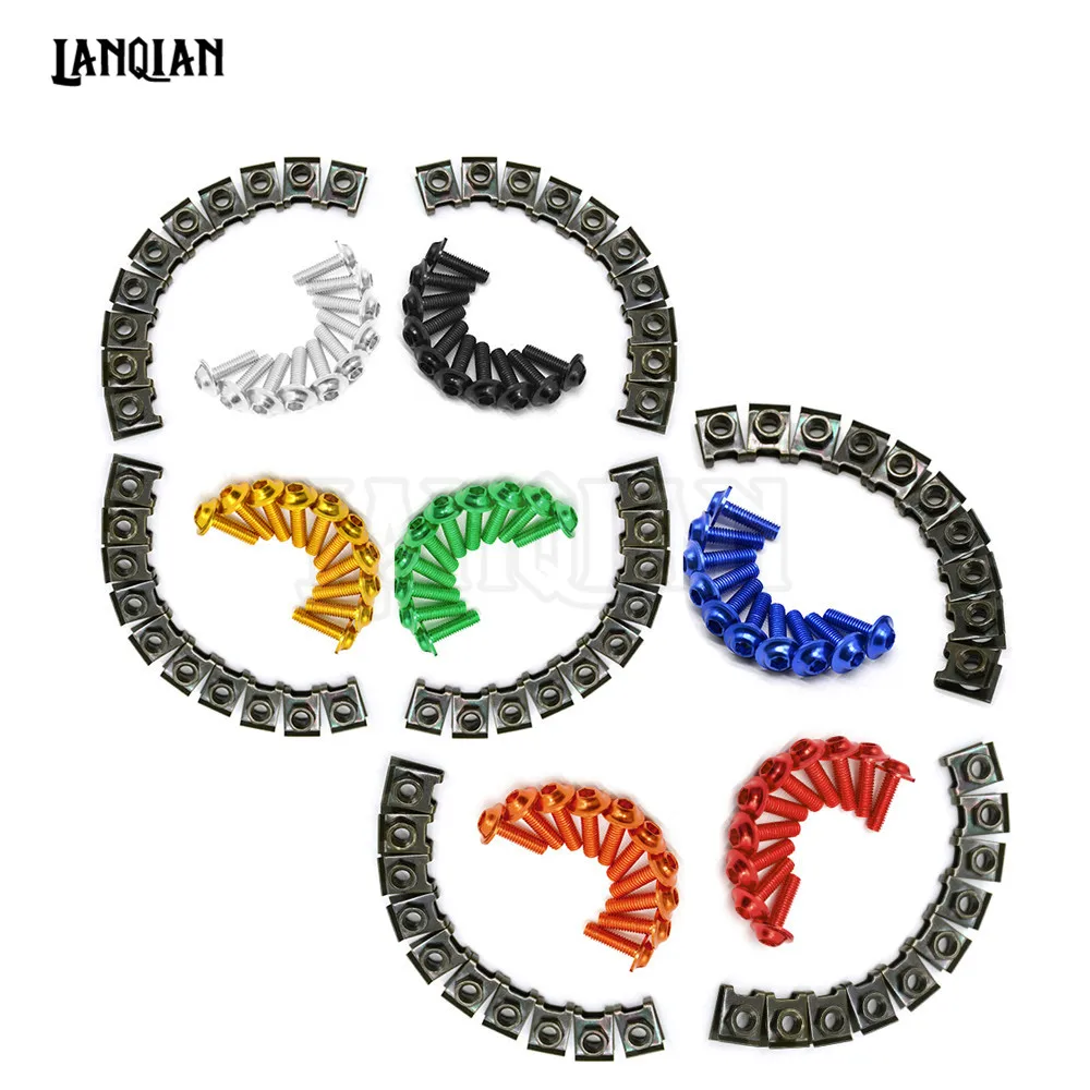 6 мм аксессуары для мотоциклов обтекатель тела рабочие болты Honda CB599 CB600 pcx 125 150 VFR750