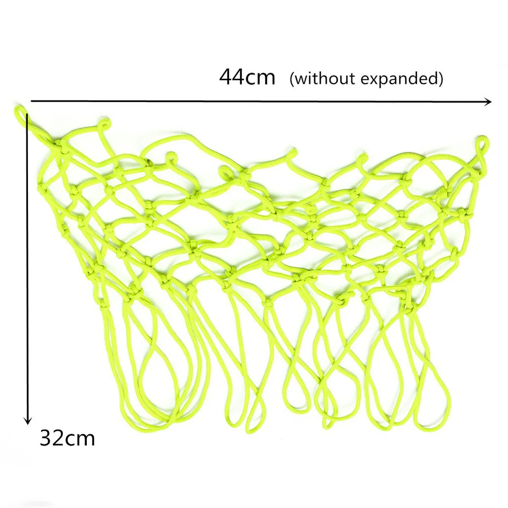 1PC Nylon Fluorescent Green Durable Champion Sports Deluxe Replacement Basketball Net Rugged Hoop Goal Rim Mesh Sport AU24 | Спорт и
