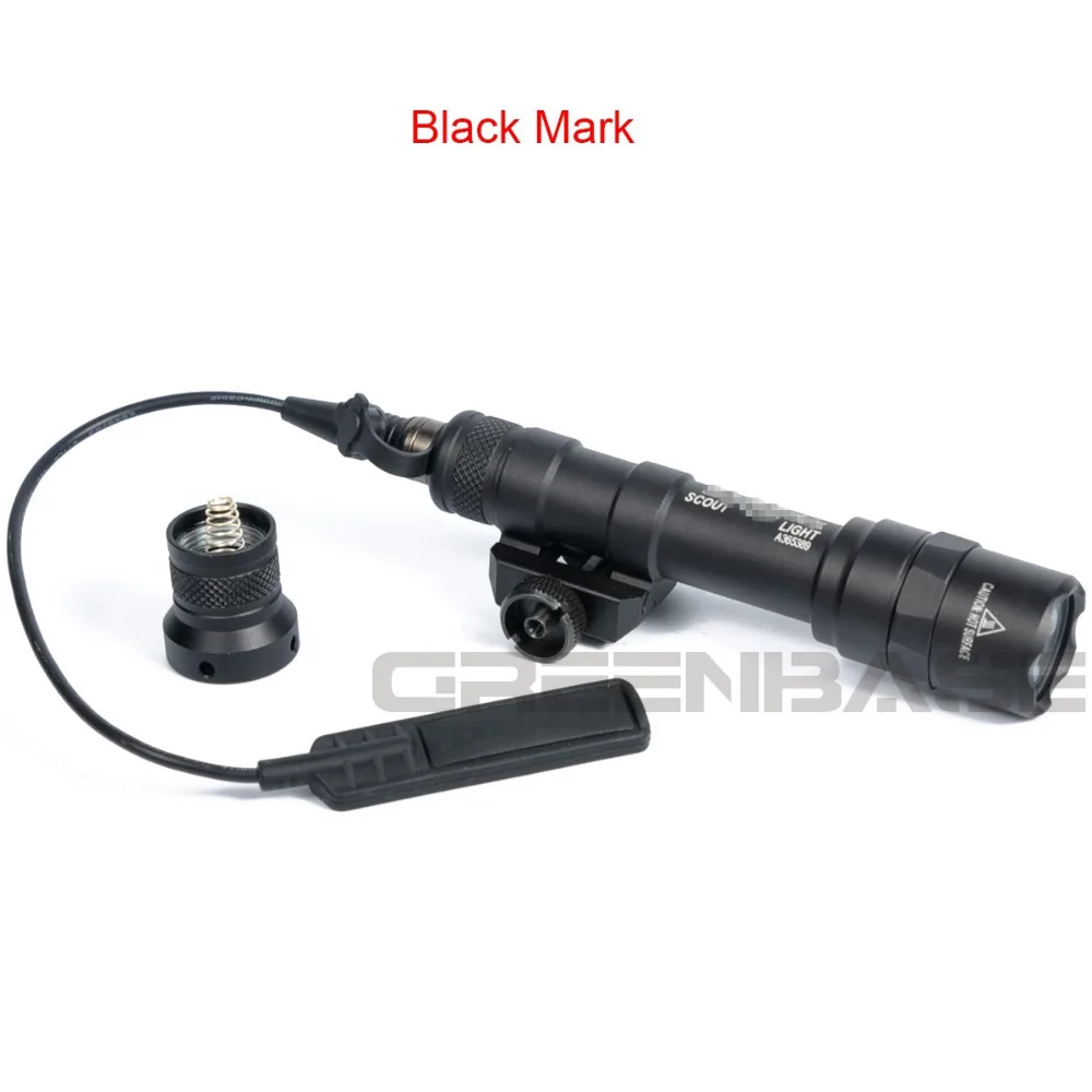 Greenbase SF M600B тактический пистолет M600 флэш-светильник мини-разведчик светильник светодиодный фонарь CREE оружейный светильник с дистанционным хвостовым переключателем