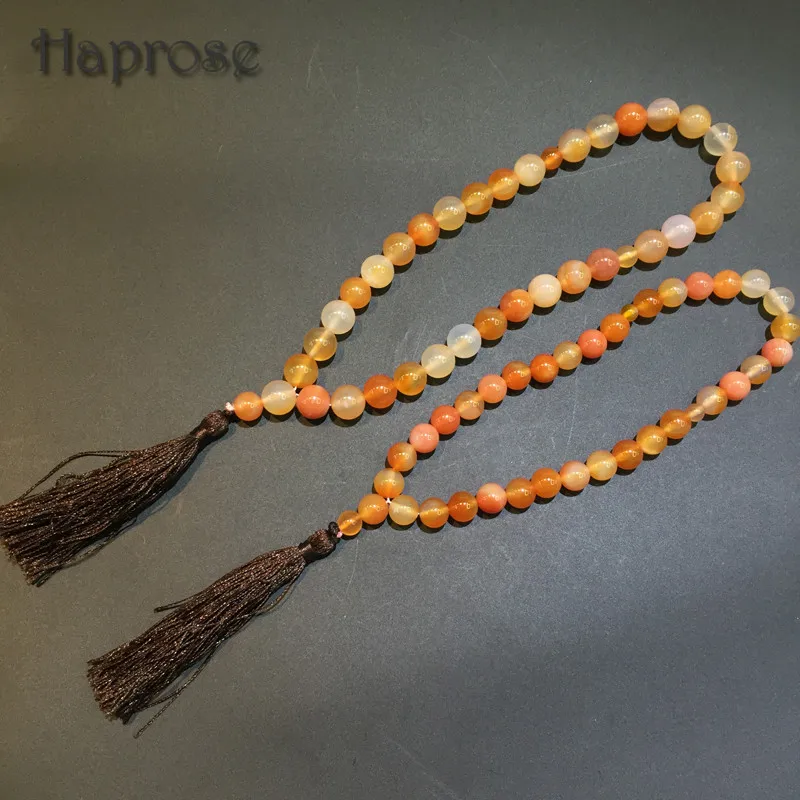 Haprose натуральные 33 бусины красные круглая форма 8 мм 10 12 Tesbih Tasbih Allah Четки Молитва