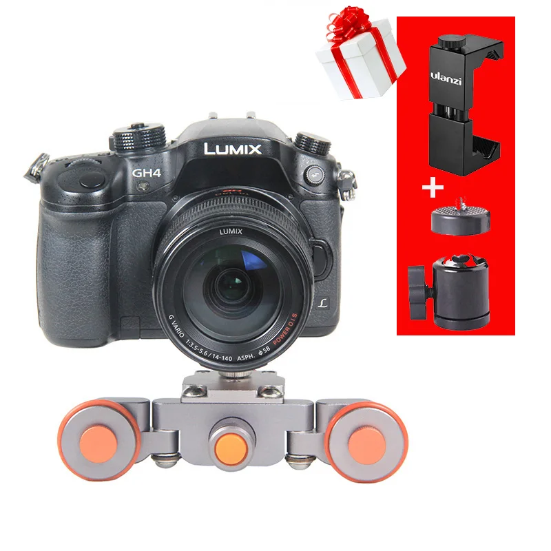 Настольный Авто Долли для Камеры Железнодорожный Подвижный Слайдер Конькобежец