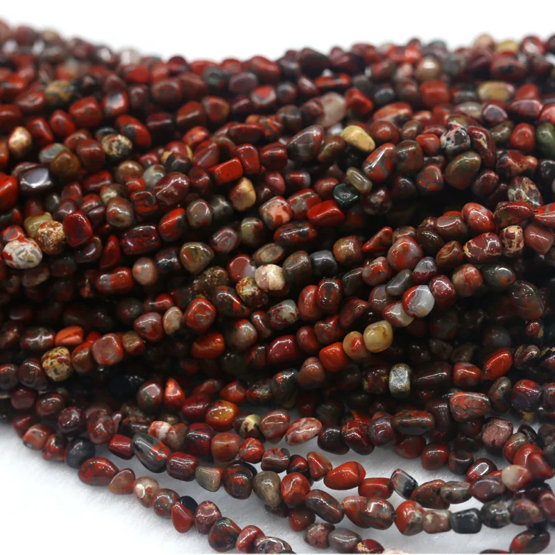 Оптовая продажа натуральная Натуральная красная яшма маленькие бусины в форме
