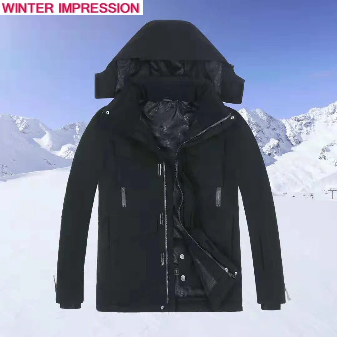 Jackets 1 Лыжные комплекты для мужчин, бренд, куртка для сноуборда с двойным бортом+ штаны, зимняя одежда для взрослых, водонепроницаемый теплый мужской лыжный костюм с защитой от-30 градусов - Цвет: Jackets 1