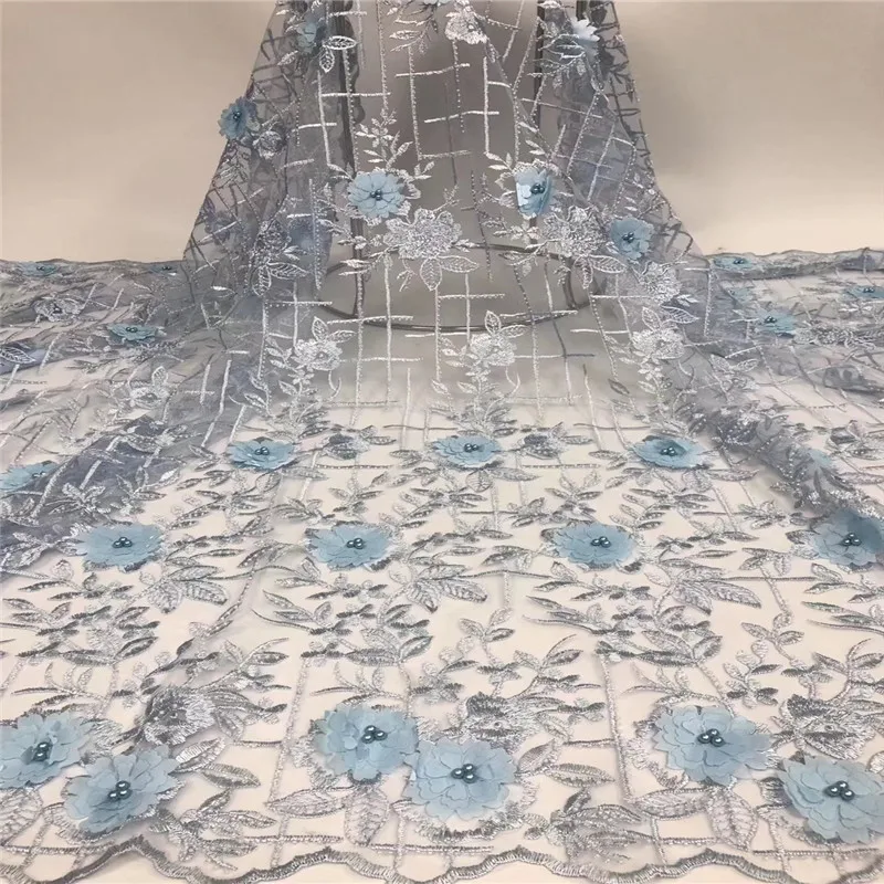Высококачественная африканская кружевная ткань химическое кружево 3D гипюровая