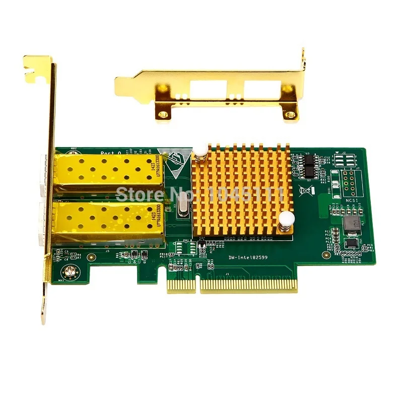 DIEWU INTEL82599ES PCI-E x8 двухпортовое волокно 10000 Мбит/с X520 Sever сетевой адаптер Ethernet Сетевая карта NIC