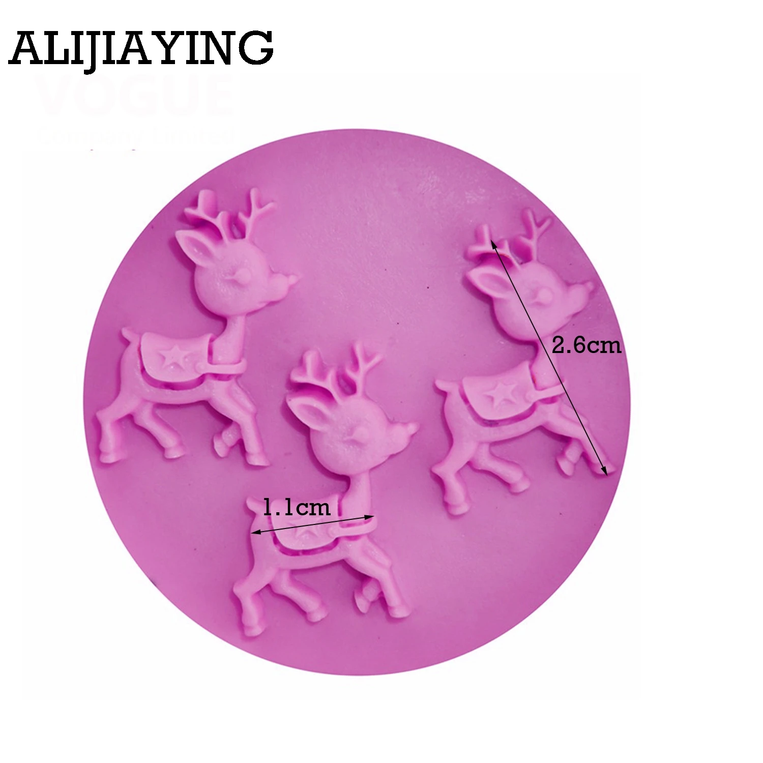 Силиконовые формы для рождественских оленей M0109 украшения тортов помадки торта