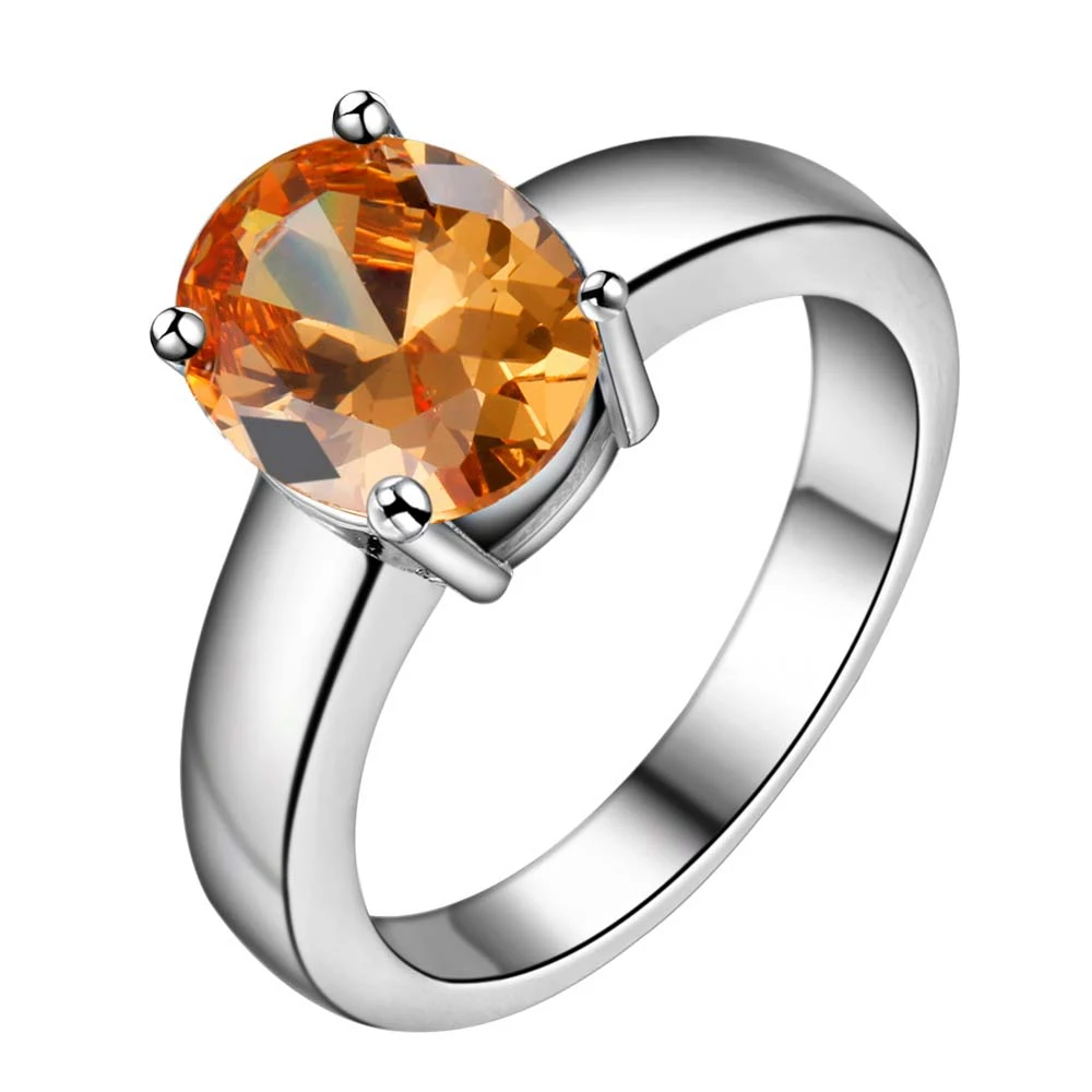 Большое циркониевое посеребренное кольцо модное Ювелирное для женщин и мужчин