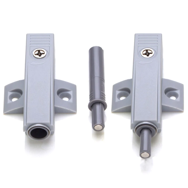 

8Pcs Gray Kitchen Cabinet Door Suction Door Rebound Device Quiet Close Magnetic Closer Damper Door Silencer Buffers + Screws