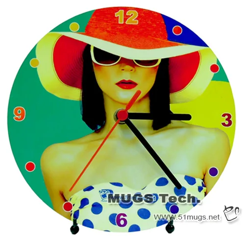 10 шт./лот Сублимация MDF 20 см белые пустые Деревянные HB часы для круглой формы 6 мм