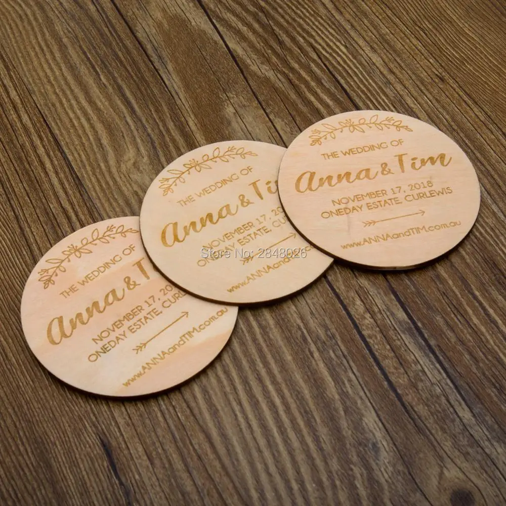 Свадебный магнит на заказ для сохранения даты деревянный венок свадебное