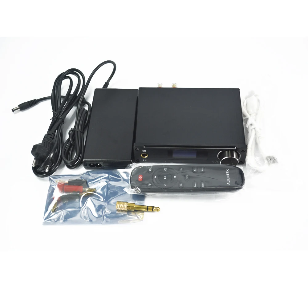 ALIENTEK D8 цифровой усилитель 2,1 Аудио usb/коаксиальный/оптический/aux вход xmos 24 бит/192 кГц DC28V 80 Вт стерео усилитель