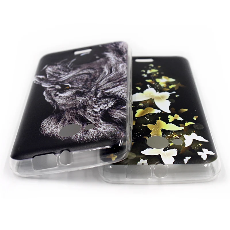 For Fly Fs408 Stratus 8 4.0 Inch Phone Case Soft TPU Silicone Back Cover Protective Printed Fundas |