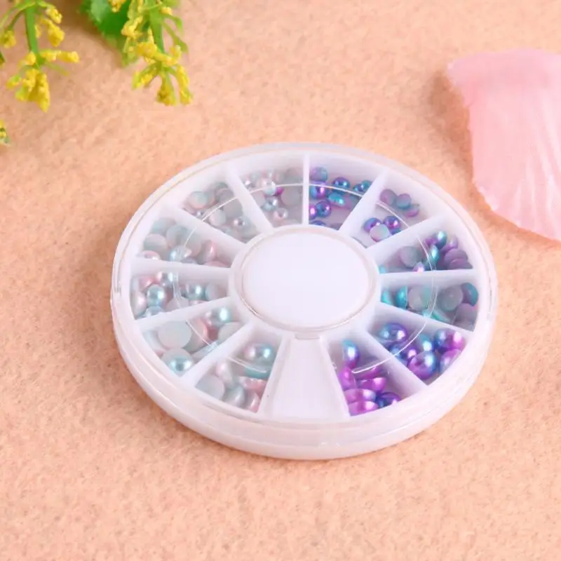 Mix Размеры художественное украшение ногтей градиентный Маникюр на плоской