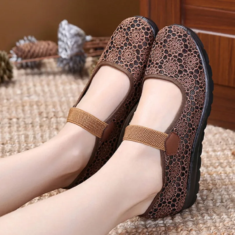 Zapatos De Mujer/женская красивая дышащая обувь коричневого цвета женские повседневные