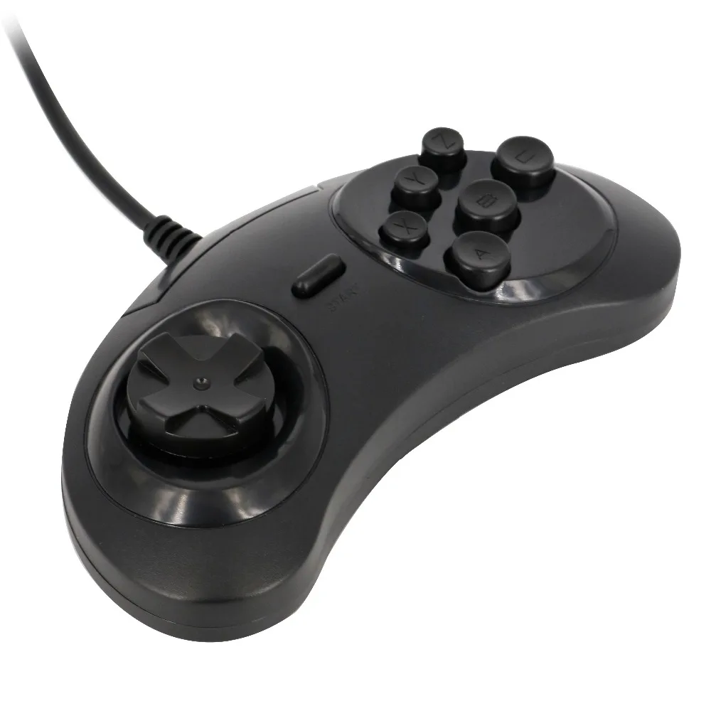 Геймпад для SEGA Genesis/MD2 Y1301 игровой USB контроллер с 6 кнопками держатель джойстика ПК