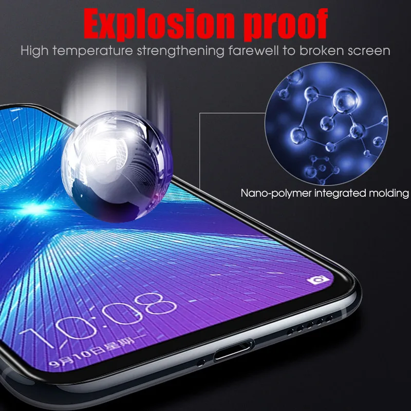 5D закаленное стекло с закругленными краями для huawei Y5 Honor 8S 8X 8C Play, полное покрытие, Защитная пленка для Honor 8X