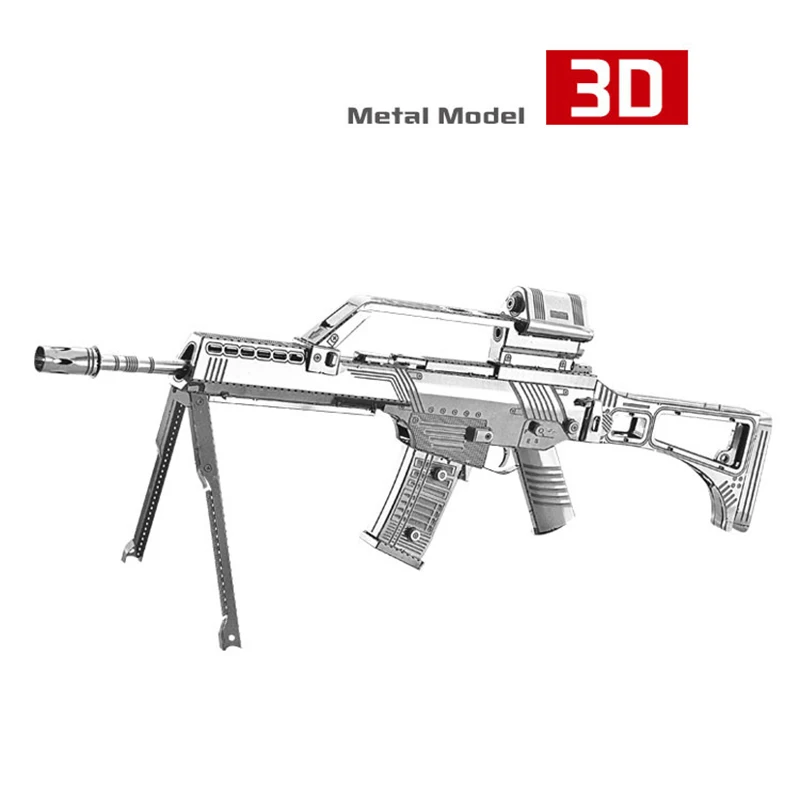 

G36 Rifle 3D Metal Assembled Model Simulation Adult Educational Toy Model Collection Souvenir Decorations Diecast Model W12201