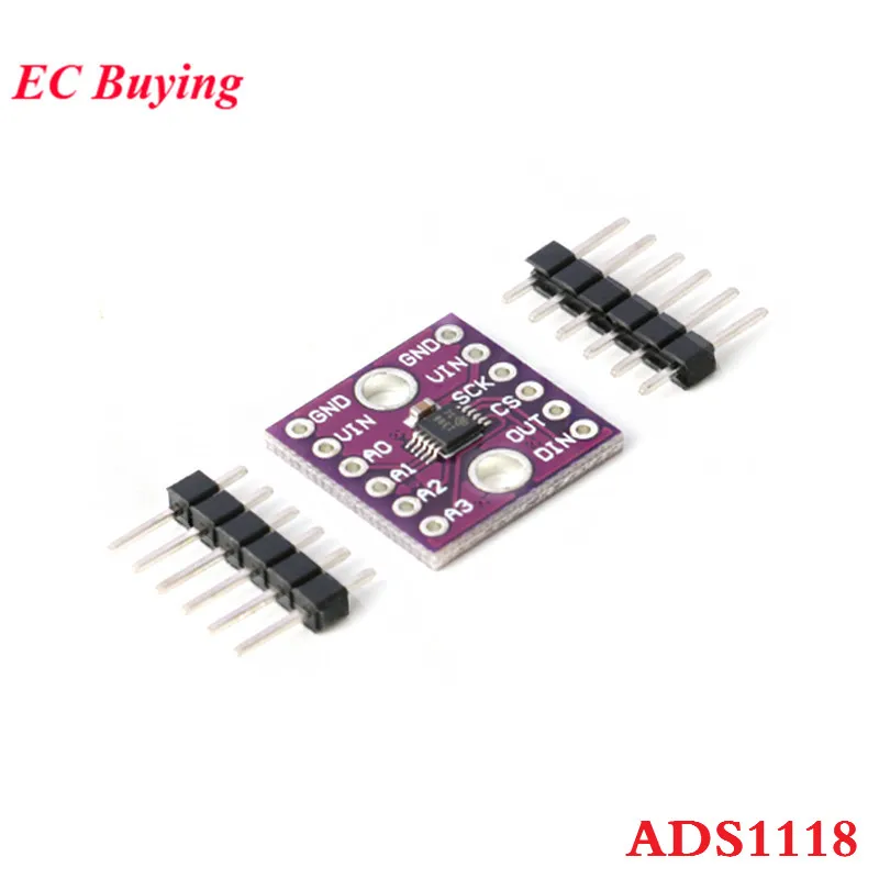 ADS1118 16 AD Модуль преобразователя бит ADC SPI модуль связи макетная плата|Интегральные
