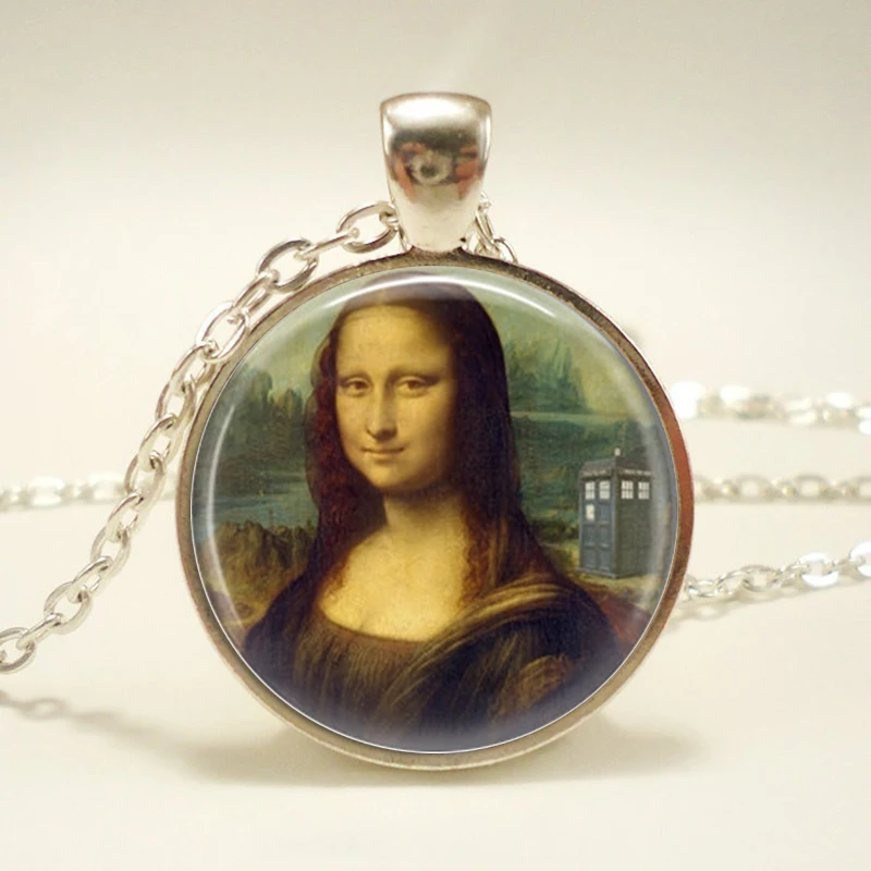 Ожерелье Dr. Who Tardis Jewelry Mona ожерелье Lisa ювелирные изделия ожерелья подвески для