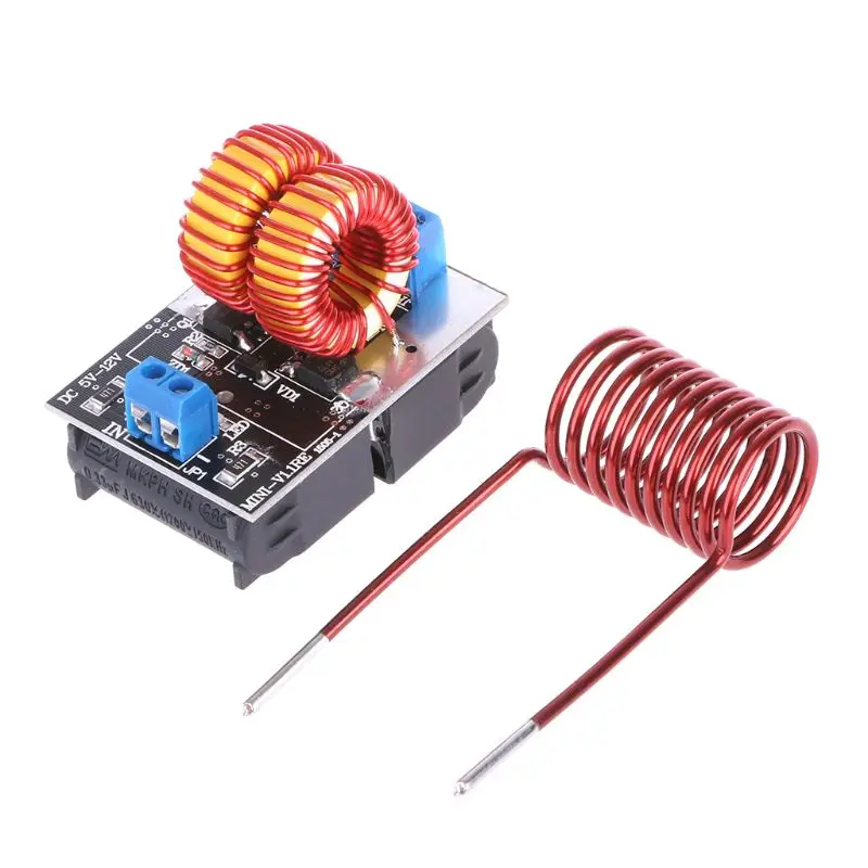 

2021 New 5-15V 150W Mini ZVS Induction Heating Board Flyback Driver Heater Ignition Coil