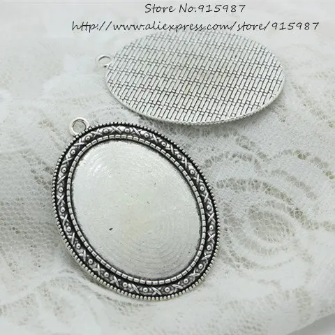 Sweet Bell 3 шт./комплект античная серебряная металлическая Камея 40*54 мм (диаметр 30*40