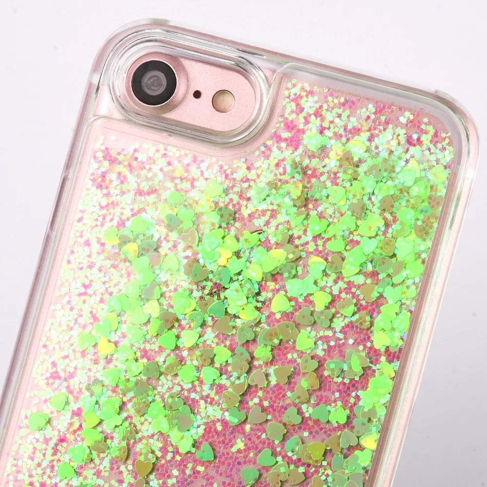 Diamond on side Bling Liquid Quicksand Soft Cases for iPhone 7 Plus 6S 6 Se X | Мобильные телефоны и аксессуары