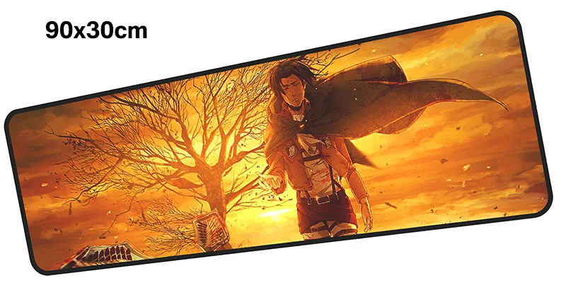 Коврик для мыши Attack on Titan, геймер, 900x300X3 мм, игровой коврик для мыши, большой подарок, аксессуары для ноутбука, ПК, эргономичный коврик для мыши - Цвет: Size 900x300X3MM